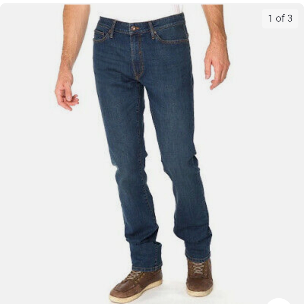Fort Knox Dark wash Straight Fit Straight Leg Stretch Blue Jeans
